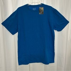 Gold Toe Men’s Mobility FX Stretch Short Sleeve Crewneck T-Shirt Royal Blue Lg